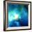 Abstract Blue Shining Tunnel Background-art_of_sun-Framed Art Print