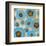 Abstract Blue swhirls-Yashna-Framed Art Print