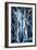 Abstract Blue Trees-Lea Faucher-Framed Art Print