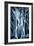 Abstract Blue Trees-Lea Faucher-Framed Art Print