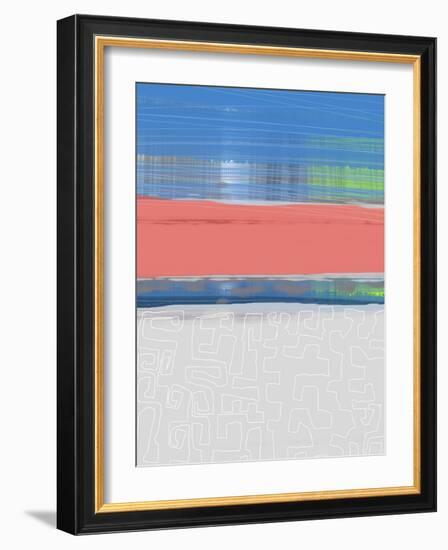 Abstract  Blue View 2-NaxArt-Framed Art Print