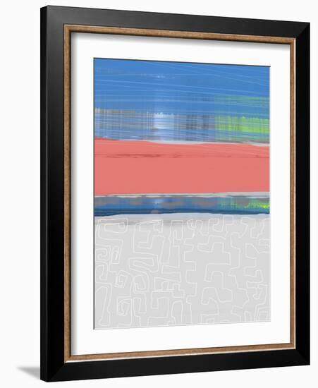 Abstract  Blue View 2-NaxArt-Framed Art Print