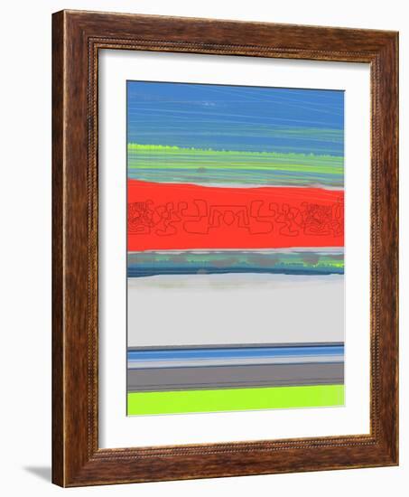 Abstract  Blue View 4-NaxArt-Framed Art Print