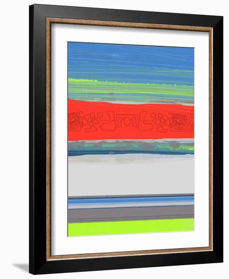 Abstract  Blue View 4-NaxArt-Framed Art Print