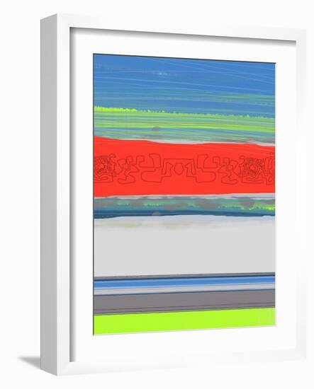 Abstract  Blue View 4-NaxArt-Framed Art Print