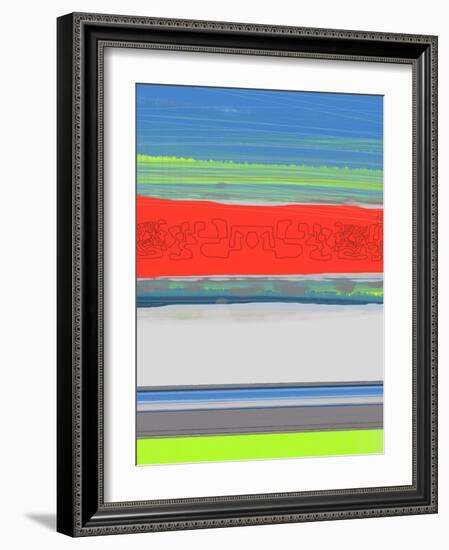 Abstract  Blue View 4-NaxArt-Framed Art Print