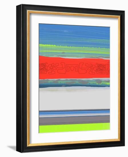 Abstract  Blue View 4-NaxArt-Framed Art Print