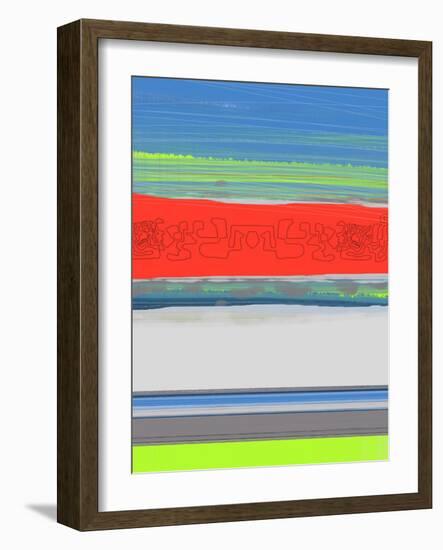 Abstract  Blue View 4-NaxArt-Framed Art Print