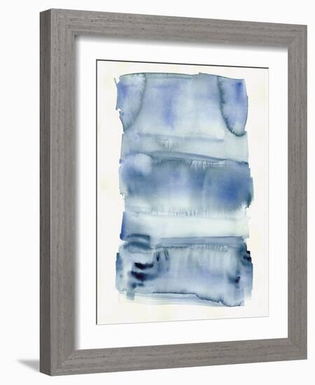 Abstract Blue Watercolor-Summer Tali Hilty-Framed Giclee Print