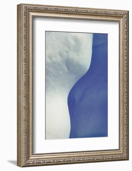 Abstract, Blue, White, Ice-George Theodore-Framed Photographic Print