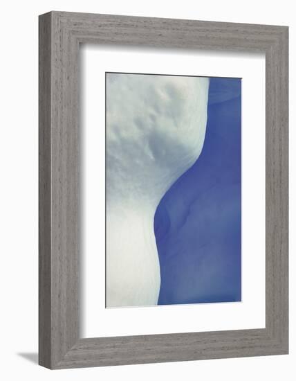 Abstract, Blue, White, Ice-George Theodore-Framed Photographic Print