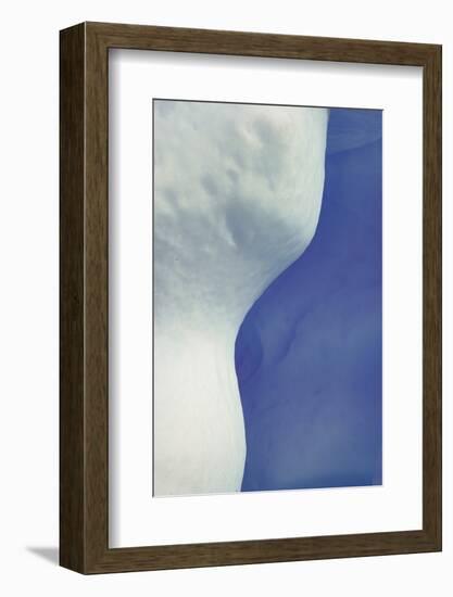 Abstract, Blue, White, Ice-George Theodore-Framed Photographic Print