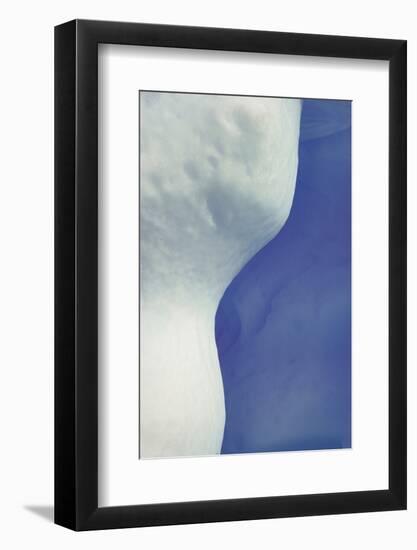 Abstract, Blue, White, Ice-George Theodore-Framed Photographic Print