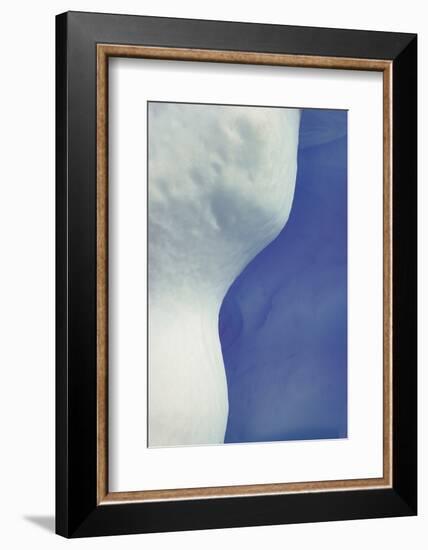 Abstract, Blue, White, Ice-George Theodore-Framed Photographic Print