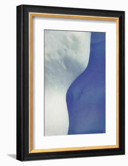 Abstract, Blue, White, Ice-George Theodore-Framed Photographic Print