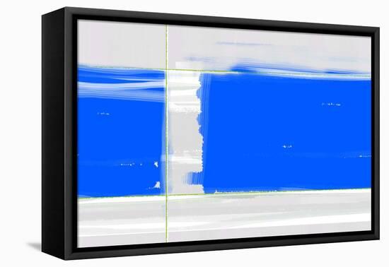 Abstract Blue-NaxArt-Framed Stretched Canvas