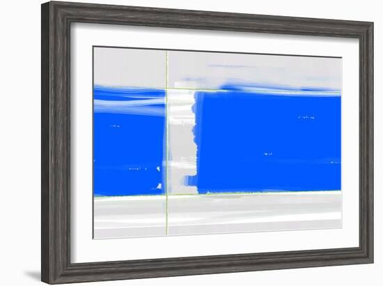 Abstract Blue-NaxArt-Framed Art Print