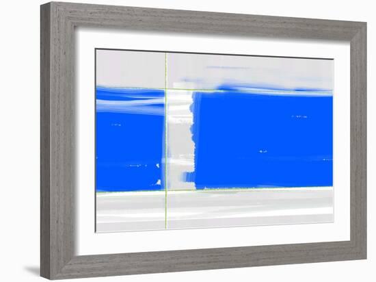 Abstract Blue-NaxArt-Framed Art Print