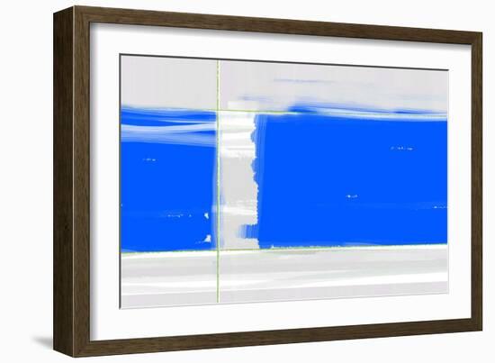 Abstract Blue-NaxArt-Framed Art Print