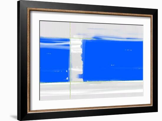 Abstract Blue-NaxArt-Framed Art Print