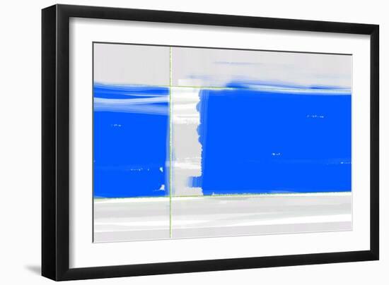 Abstract Blue-NaxArt-Framed Art Print