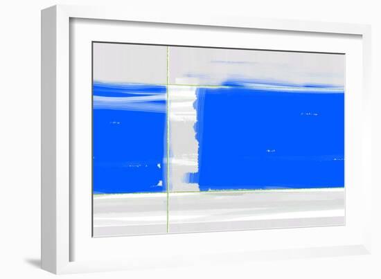 Abstract Blue-NaxArt-Framed Art Print