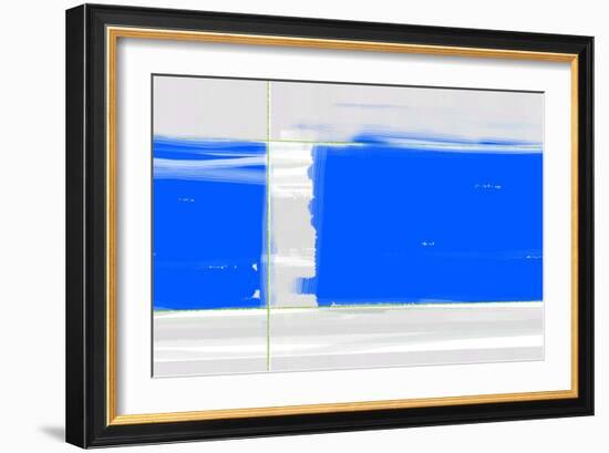 Abstract Blue-NaxArt-Framed Art Print