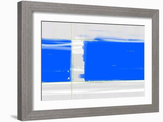 Abstract Blue-NaxArt-Framed Art Print