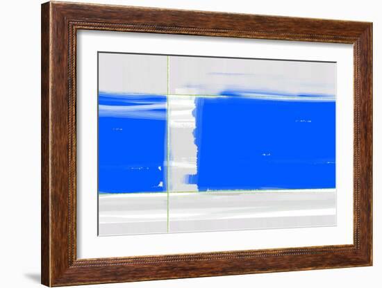 Abstract Blue-NaxArt-Framed Art Print