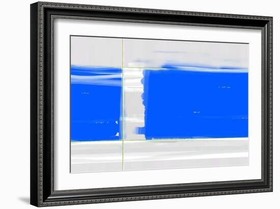 Abstract Blue-NaxArt-Framed Art Print