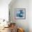 Abstract Blues II-Christina Long-Framed Art Print displayed on a wall