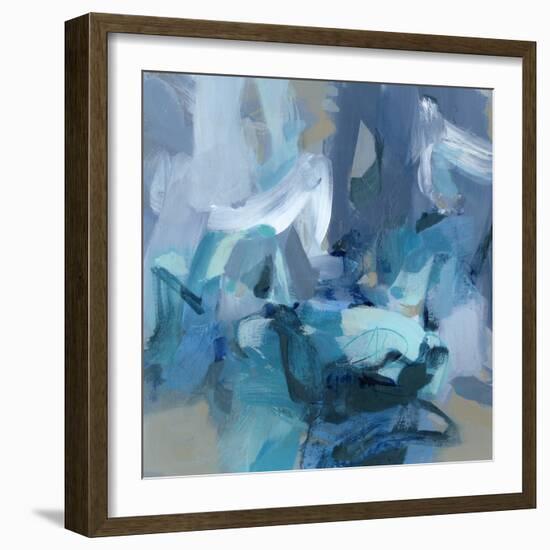 Abstract Blues II-Christina Long-Framed Art Print