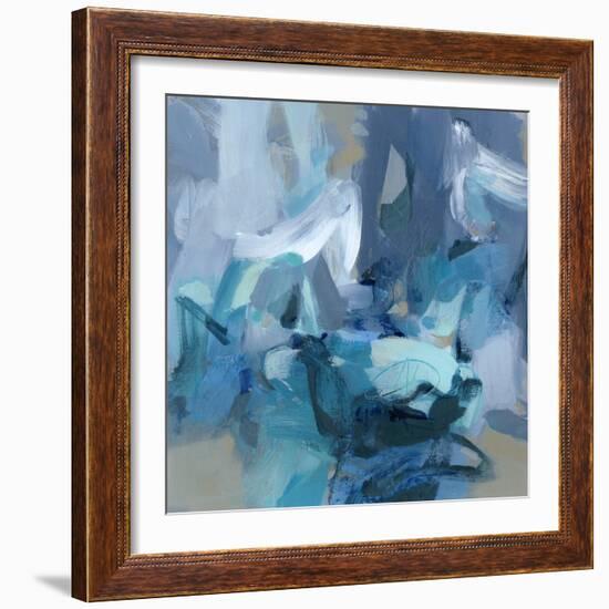 Abstract Blues II-Christina Long-Framed Art Print