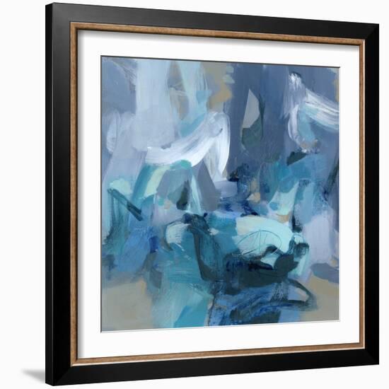 Abstract Blues II-Christina Long-Framed Art Print