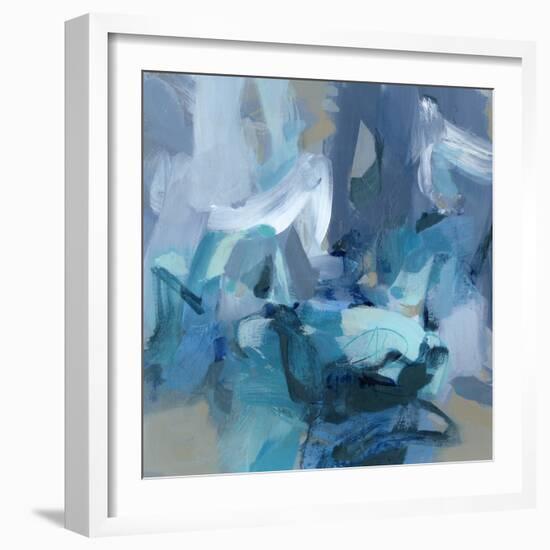 Abstract Blues II-Christina Long-Framed Art Print