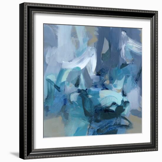 Abstract Blues II-Christina Long-Framed Art Print