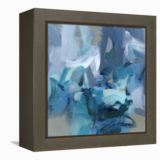 Abstract Blues II-Christina Long-Framed Stretched Canvas