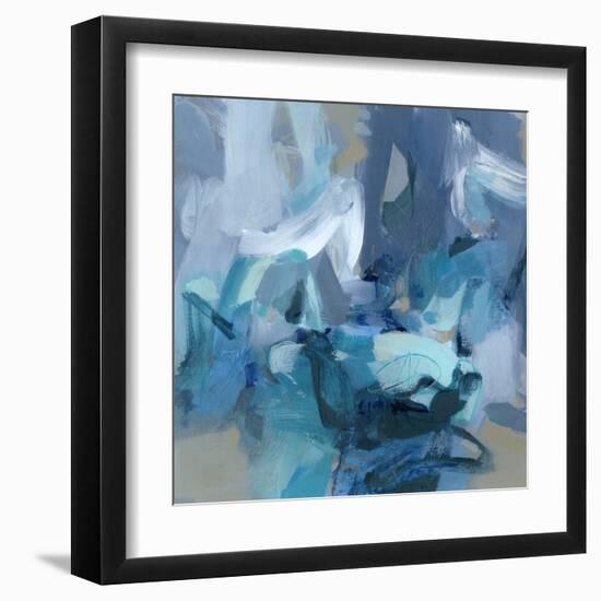 Abstract Blues II-Christina Long-Framed Art Print