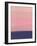 Abstract Blush Pink Sunset-Hallie Clausen-Framed Art Print