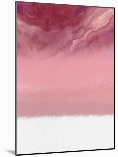 Abstract Blush Pink Watercolor-Hallie Clausen-Mounted Art Print