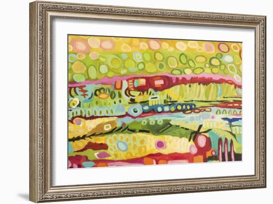 Abstract Bohemian-Karen Fields-Framed Art Print