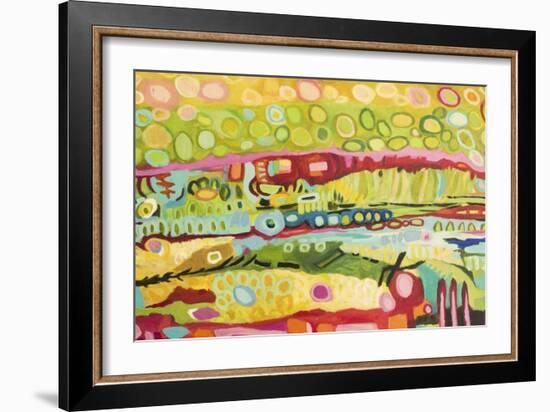 Abstract Bohemian-Karen Fields-Framed Art Print