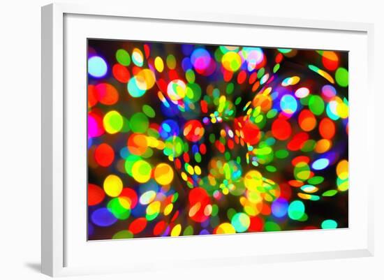 Abstract Bright Bokeh Background-Dink101-Framed Photographic Print