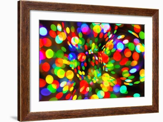 Abstract Bright Bokeh Background-Dink101-Framed Photographic Print