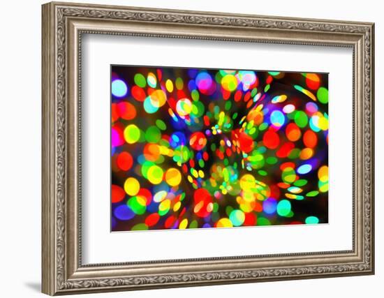 Abstract Bright Bokeh Background-Dink101-Framed Photographic Print