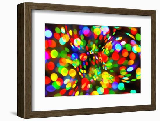 Abstract Bright Bokeh Background-Dink101-Framed Photographic Print