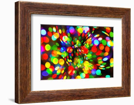 Abstract Bright Bokeh Background-Dink101-Framed Photographic Print