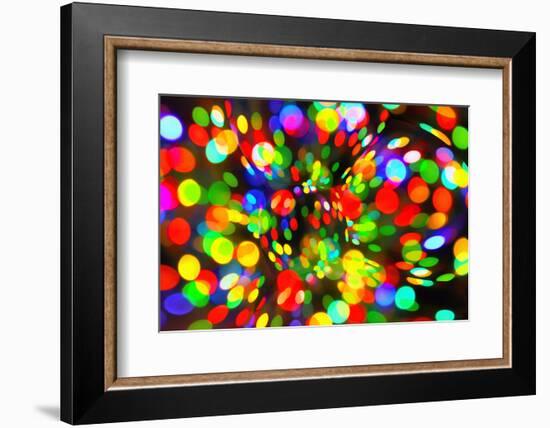 Abstract Bright Bokeh Background-Dink101-Framed Photographic Print