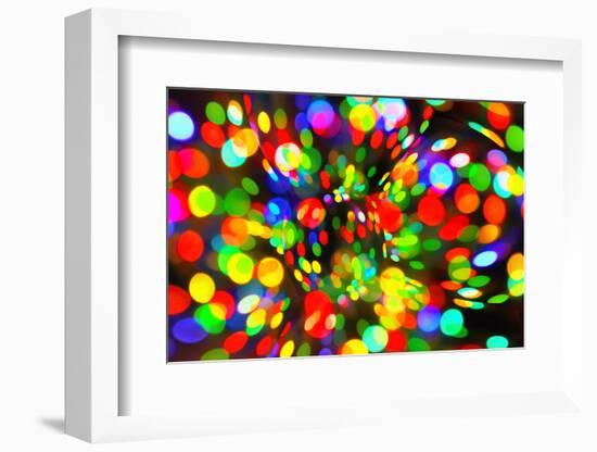 Abstract Bright Bokeh Background-Dink101-Framed Photographic Print