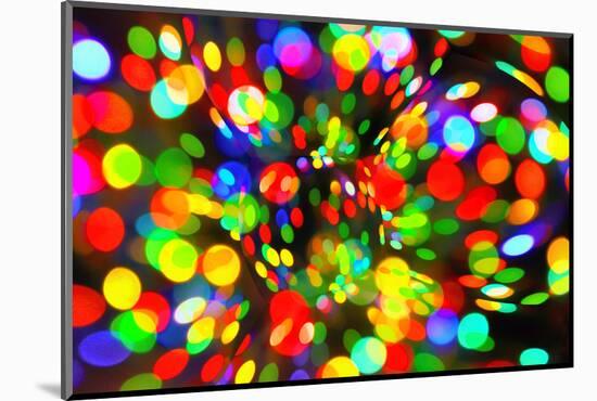 Abstract Bright Bokeh Background-Dink101-Mounted Photographic Print
